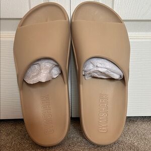 Men’s Gymshark Rest Day Slides NWT - Toasted Brown - Size 10